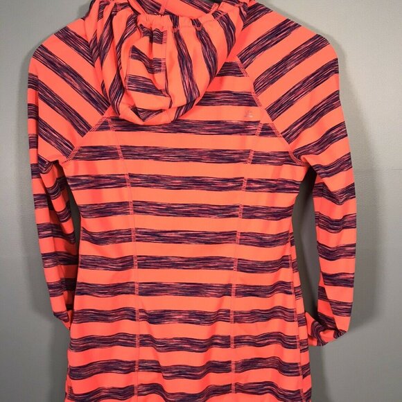 Lukka Womens S Small Striped Full-Zip Hoodie Jacket In Pink & Purple - Picture 6 of 8